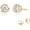 Yellow Gold, variant on 0.25 to 4 Carat Lab Grown Bezel Set Diamond Earrings 14K Real Gold Diamond Stud Earrings for Women and Men Certified (G-H Color VS/SI Clarity) 14K White Gold 0.25 Carat