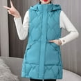 thumbnail image 5 of cfhntfmh Quilted Jackets for Women Warm Fleece Collared Sleeveless Hoodies Outwear Soft Plus Size er Vest with Pockets, 5 of 6