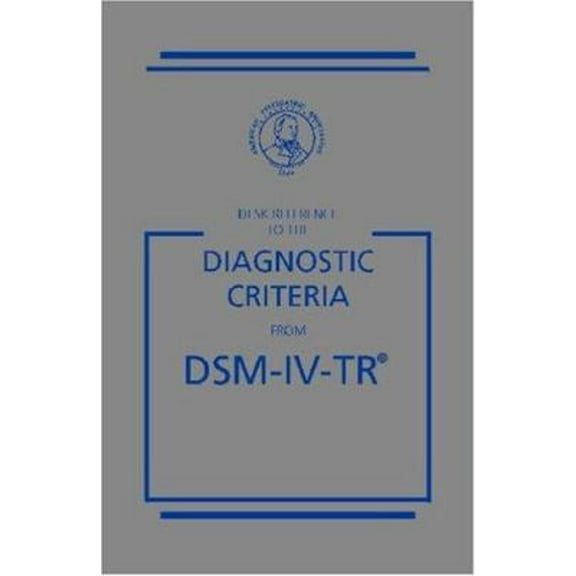 Pre-Owned Diagnostic Criteria from Dsm 4: Desk Reference (Paperback) 0890420270 9780890420270