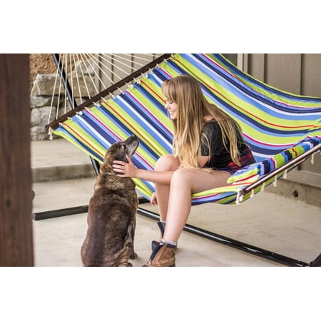 UPC: 0011319366756 | Stansport Antigua Cotton Hammock w/Stand – Double – 78 x 57