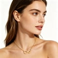 thumbnail image 4 of SFTING Necklace for Women Dainty Infinity Necklace 925 Sterling Silver 5A CZ Minimalist Pendant Yellow Mother's Day Jewelry Anniversary Gifts for Her, 4 of 6