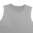 thumbnail image 5 of Ceisia Mens Solid Crew Neck Sleeveless Stretch Fitness Daily Tank Top (Gray S) Father's Day Gift, 5 of 8