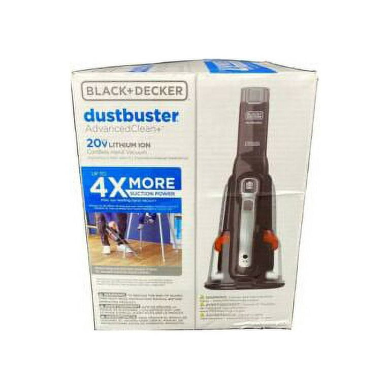BLACK+DECKER 20V MAX* Dustbuster Advanced Clean+ Handheld Vacuum (Black) 