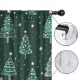 thumbnail image 4 of Blackout Kids Curtains,Dark Green Christmas Tree Pattern Childrens Insulated Curtains Set Of 2,Bedroom Essentials,Toddler Room Decor 52"x63", 4 of 5