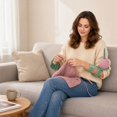 thumbnail image 4 of Portable Arm Yarn Holder, Wearable Rotating Yarn Spinner, Adjustable Double Strap Plastic Stand for Crocheting and Knitting, 1 Pc, 4 of 5