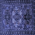 thumbnail image 1 of Ahgly Company Indoor Square Persian Blue Traditional Area Rugs, 3' Square, 1 of 4
