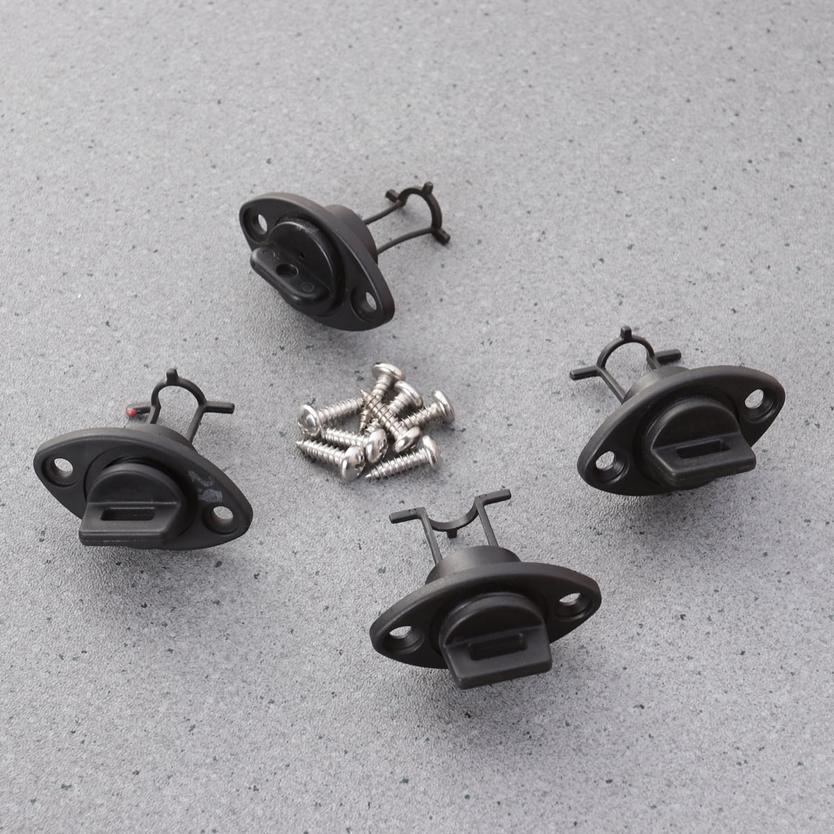 8 Pcs Marine Drain Plug Boat Drain Plug Kit Kayak Dinghy Bungs Black