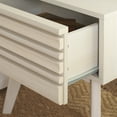 thumbnail image 4 of SAFAVIEH Esma Modern 1 Drawer Nightstand,Bleached White, 4 of 13