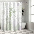 thumbnail image 3 of Shower Curtain Sage Green Coral Shower Curtains for Bathroom Decor Starfish Seahorse Shell Shower Curtain Sets with Hooks Waterproof Fabric Bath Curtain Small Stall 36" X 72", 3 of 6