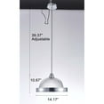 thumbnail image 3 of Pasargad Home PMT-02 Natalie Metal & Glass 39.4 "L Pendant Lights, Chrome & Clear, 3 of 5