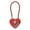 Red-13.5cm, variant on Lovely Heart Shaped Padlocks Lock passwords Padlocks Long Wire Ropes Lock for Lovers Wedding Anniversary Travel Couple Lock