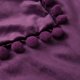 thumbnail image 2 of Paquete de 2 fundas de almohada de terciopelo con pompones, fundas de almohada decorativas, fundas de cojín suaves y sólidas con pompones cuadrados para sofá, sala de estar, sofá Sincero  Hogar, 2 of 3