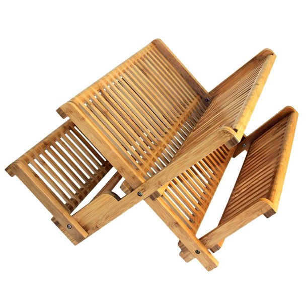 Totally Bamboo Collapsible Bamboo Dish Drying Rack