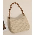 thumbnail image 2 of Kukuzhu Straw Purses for Women Stylish Straw Shoulder Bag Woven Tote Bag Hobo Bag for Travel Vacation Beach, 2 of 5