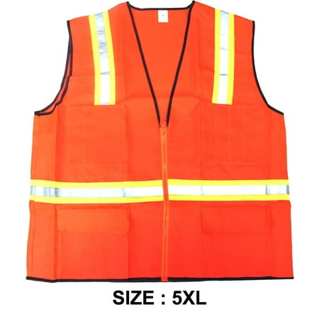 

Bright Orange Safety Vest - Adult Size 5x Large (Briteguard: SF-32718)
