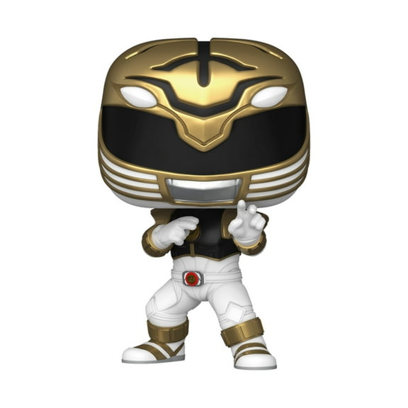 POP Movies: MMPR Movie- White Ranger Vinyl Figure, Funko Collectible
