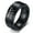 Black, variant on Stainless Steel Yeshua Jehovah Tetragrammaton Spinner Ring Hebrew Bible Name of God YHWH Finger Ring Jewish Isreal Jewelry, Size 11, Black