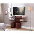 thumbnail image 5 of Bowery Hill Wood 2-Tier Floating TV Stand in Vintage Walnut Finish, 5 of 6