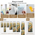 thumbnail image 6 of Sunflower Window Privacy Film, Modern Oil Painting Summer Botanical Floral Static Cling UV Sun Blocking Tint Film Heat Control Windows Films for Bedroom Bathroom, Window Stickers 29.5"x78.7", 6 of 7