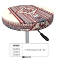 thumbnail image 4 of Goofa Fashion Tatreez Printed Stool Covers Round, Waterproof Round Bar Stool Covers Anti-Slip Round Bar Stool Seat Cover with Elastic Bands Durable-14 inch, 4 of 7