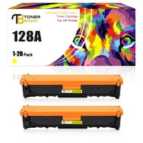 Toner Bank 2-Pack Compatible Toner for HP CE320A 128A LaserJet Pro CP1525N CP1525NW CM1415FN CM1415FNW MFP Laser Printer (2 * Black)