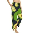 thumbnail image 2 of Balery Fresh Avocado print Women's Pajama Pants,Ultra Lightweight Pjs,Lounge Pant-Large, 2 of 9
