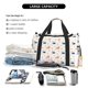 thumbnail image 5 of Fotbe Corgi Dog And Heart Bolsa de Viaje con Estampado, Bolsa de Fin de Semana para Mujer con Compartimento para Zapatos, Bolsa de Gimnasio con Bolsillo Húmedo, 5 of 7