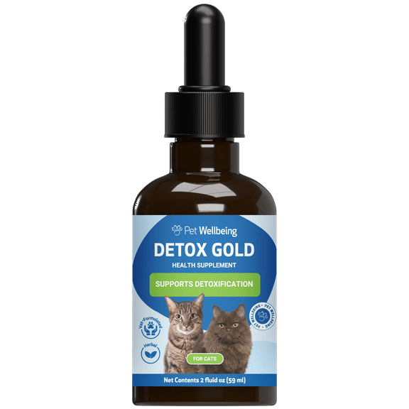Pet Wellbeing Detox Gold for Cats Gentle Detoxification & Elimination