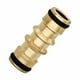 thumbnail image 5 of Riwesomey Conectores de manguera de jardín, 2 uds., conector doble, adaptador de latón, convertidor rápido de grifo de agua Type1 Riwesomey CBP142955, 5 of 6