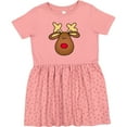 thumbnail image 3 of Inktastic Rudolph the Red Nose Reindeer Girls Toddler Dress, 3 of 5