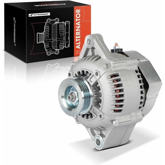 A-Premium Alternator Compatible with Honda Civic 1992-1993 1.5L 1.6L, Civic 1994-1995 1.6L, Civic del Sol 1993 1.5L 1.6L, Civic del Sol 1994-1995 1.6L, 12V 70A 4-Groove Pulley CounterClockwise