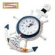 thumbnail image 3 of Reloj de ancla de estilo mediterráneo BESPORTBLE, reloj colgante con rueda de barco náutico con temática marina, decoración, 3 of 6