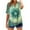 Green, variant on Linen Shirts for Women Casual Short Sleeve Tie Dye Gradient Color Print Button Down V Neck Graphic T-Shirts Trendy Bleached Beach Vacation Tees Tops Purple M