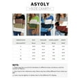 thumbnail image 2 of Asyoly Women Color Block Striped Sweater Long Sleeve Crewneck Knit Pullover Winter Casual Loose Jumper Soft Warm Tops, 2 of 8