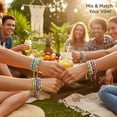 thumbnail image 6 of 30pcs Braided Beaded Friendship Bracelets for Teens Girls Handmade Stackable Woven Cute Girls Bracelets Teenager Pinata Goody Bag Stocking Stuffers Tween Birthday Christmas Party Favors, 6 of 7