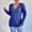 Blue, variant on Warm Sweaters For Women Sevevn Women's V Neck Long Sleeve Open Back Knit Loose Oversized Pullover Sweater Top