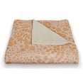 thumbnail image 3 of Creative Products Orange Dainty Floral 50 x 60 Coral Fleece Blanket, 3 of 3