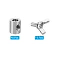 thumbnail image 3 of Unique Bargains 304 Stainless Steel 5mm Hole Wire Rope Clips, 6Pcs Wire Rope Clamp Fasteners Screws, Silver, 3 of 7