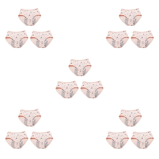 Qarigey Bragas de 3 piezas para niños y niñas, ropa interior menstrual, calzoncillos, lencería, calzoncillos, niños, hija, señora, Type2 NO2