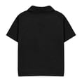 thumbnail image 4 of Khunlpohl Cotton Short Sleeve Shirts for Boys V Neck Collared Solid Color Tshirt Summer Comfortable Soft Casual Tee Tops, 4 of 5