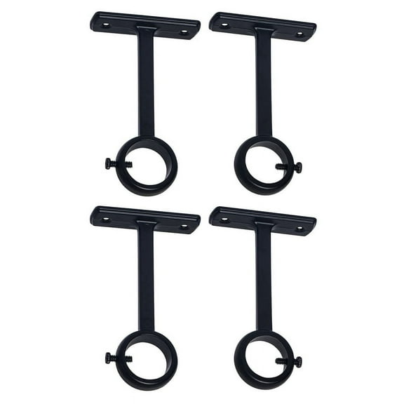 4 * Curtain Brackets-black