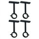 thumbnail image 1 of Soportes de Barra de Cortina Montados En El Techo, Soporte de Techo Resistente para Soporte de Barra de Cortina de 1 Pulgada (Juego de 4, Negro), 1 of 9