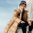 thumbnail image 6 of Mercatoo Winter Coat Boys Girls Long Heavyweight Puffer Jacket with Detachable Hood Kids Waterproo𝐟 Zip up Thick Snowsuit, 6 of 7