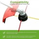 thumbnail image 5 of 60Pcs For Aero-Flex Lawn Mower Flexible Line Blades Universal Grass Trimmer Part, TLA-01 / TLA-02 DC, 5 of 5