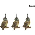 thumbnail image 2 of HTWW Rustic Decorative Shower Curtain Hooks, Brown Owl Animal Shower Curtain Rings, Cabin Shower Curtain Hooks, Resin, Farmhouse Bathroom Decoration - 12 Pack, 2 of 5