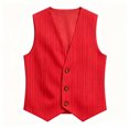 thumbnail image 3 of KeShDi 3x Tank Tops for Men Man Casual Fashion Button Cardigan Jacket Top Red 2X, 3 of 5