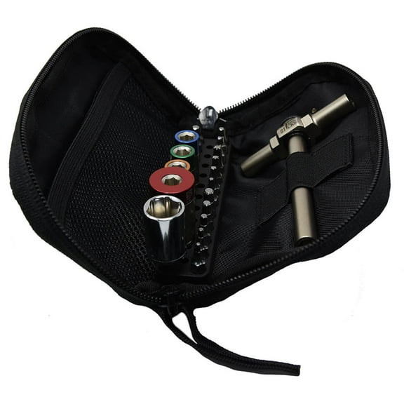 Fix It Sticks Four Miniature Torque Limiter Kit (65, 45, 25, 15 Inch Lbs) with Ratcheting T-Way Wrench and Deluxe Case