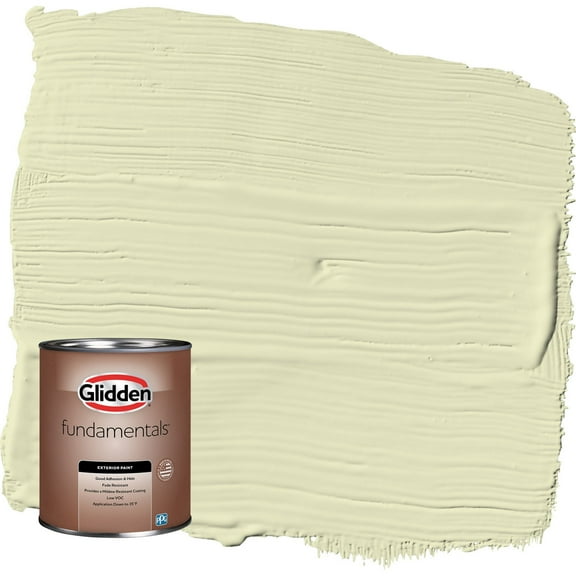 Glidden Fundamentals Forgive Quickly / Green Semi-Gloss Exterior Paint, 1 Quart