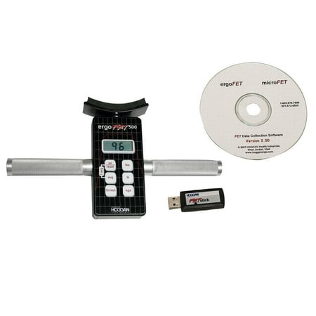 ErgoFET500 dual push-pull force gauge, wireless with data collection software