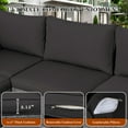 thumbnail image 5 of NOBLEMOOD 7 Pieces Rattan Outdoor Fruniture Set with Reclining Backrest and Storage Coffee Table, 300lbs Weight Capacity Wicker Patio Secotional Sofa Chairs Set, 5 of 6